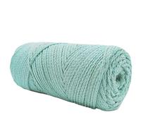 Cordon en fil de pelote de coton 3 mm, 200 g 160 m environ fil macramé pour sacs, paniers, sous-plats, crochet et bricolage différentes couleurs (Tiffany)