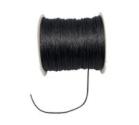 Cordon en Polyester de 1,0 mm for Perles, for Bricolage, Plusieurs Couleurs, for macramé, Colliers d'amitié, Bracelets, Bijoux, Accessoires artisanaux (Violet, 1,0 mm)(Silver)