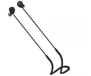 Cordon en silicone lisse conçu pour s'adapter aux écouteurs sans fil Sony WF-C700N pour une intégration transparente et réduire le risque de détachement (noir)