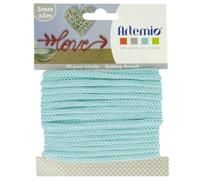 Cordon En Tricotin Tout Fait Vert Pastel Ø5mm X 5m