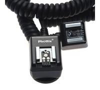 Cordon flash TTL Duo 100-150cm pour 1 ou 2 flashs - par ex. Canon 380EX 430EX 550EX 580EX, Nikon SB-400 SB-600 SB-800 SB-900 Metz 48 58 AF-1 Sigma DG 530 500 EX ST Super etc.