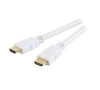 Cordon HDMI 1.3 mâle-mâle (blanc, plaqué or)