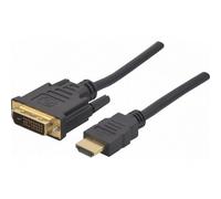 Cordon HDMI A - DVI 2.00m | Accessoires et câbles Raccorde les deux périphériques HDMI et DVI entre eux
