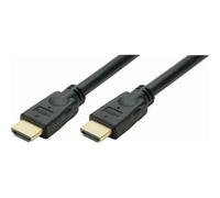 Cordon HDMI gold - A mâle à mâle - 3 m - noir