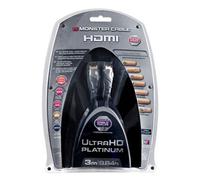 Monster Câble HDMI Platinium Ultra HD 3 m – avec Ethernet et support 4K
