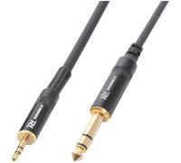 PD Connex Câble Audio Cordon Jack 3,5 Mâle Stéréo/Jack 6,5 Mâle Stéréo - 1,5m Noir