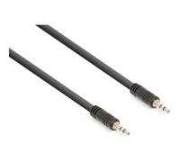 Vonyx Câble Audio Cordon Jack 3,5 Stéréo Mâle/Jack 3,5 Stéréo Mâle - 3m Noir
