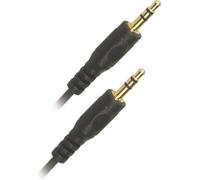 Cordon Jack - 3,5mm - Stéréo Mâle/Mâle - Noir - 2m - APM