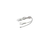 Cordon lampe avec interrupteur 70526 6A 1,5 m fiche plate 2x0,75 mm² blanc