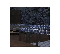 vidaXL Cordon lumineux avec 240 LED Blanc froid 10 m PVC Blanc G