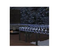 vidaXL Cordon lumineux avec 480 LED Blanc froid 20 m PVC Blanc