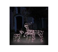 Cordon lumineux de Noël 3 pcs Rennes 229 LED