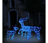 vidaXL Cordon lumineux de Noël 3 pcs Rennes 229 LED