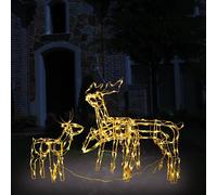 Cordon Lumineux de Noël 3 pcs Rennes 229 LED Décoration Ornement Jardin vidaXL