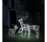 Cordon Lumineux de Noël 3 pcs Rennes 229 LED Décoration Ornement Jardin vidaXL