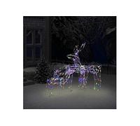 vidaXL Cordon lumineux de Noël 3 pcs Rennes 229 LED