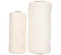 Cordon Macrame 100m Coton Coton Single Strand Craft Cotton Yarn DIY Kit pour Les Artisans et Les débutants