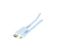 Cordon Mini DisplayPort 1.2 m vers HDMI 2.0 m - 2 m