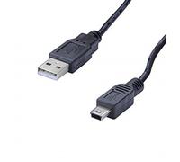 cordon mini usb m - usb a m - 2 mètres - erard 2486