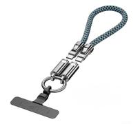 Cordon multifonctionnel 240 W à charge rapide pour téléphone, câble de données, bandoulière portable, sécurité de voyage, cordon tour de cou anti-perte (30 cm, noir)