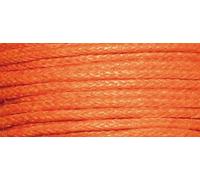 Rayher 5169134 Cordon en coton, ciré, 1 mm, carte SB 20 m Orange
