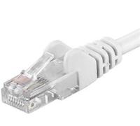 Cordon Patch Cat 6 Utp, 1,5 M - Blanc, Non Blindé, Cat.6 Câbles Patch, Réseau D'éléments Métalliques