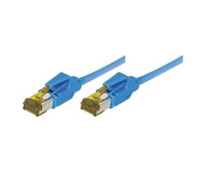 Cordon patch RJ45 - DRAKA - UC900 SS27 - S/FTP - CAT6a LSOH Snagless - 2 m Bleu