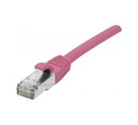 CORDON PATCH RJ45 F/UTP CAT 6a LSOH Snagless Rose - 1,50 m