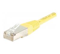 Cordon patch RJ45 F/UTP CAT6 jaune - 10m
