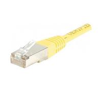 Cordon patch RJ45 F/UTP CAT6 jaune - 10m