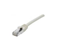 deXlan - Cordon de raccordement - RJ-45 (M) pour RJ-45 (M) - 15 m - SFTP, PiMF - CAT 6a - sans halogène, moulé, sans crochet - gris