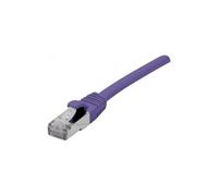 CONNECT 7.50 m Full Cuivre RJ45 Cat. 6 A S/FTP LSZH Snagless Patch Cord - Violet