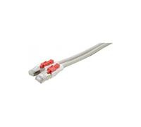 Cordon Patch Rj45 S/ftp Cat6a a Verrouillage Gris - 5 m