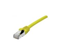 Cordon Patch Rj45 S/ftp sur Cable cat 7 Ls0h Jaune - 5 m