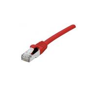 Dexlan - Cordon de raccordement - RJ-45 (M) pour RJ-45 (M) - 20 m - S/FTP - CAT 7 (câble)/CAT 6a (connecteurs) - sans halogène, sans crochet - rouge