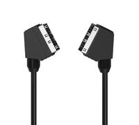 Cordon péritel, fiche mâle - fiche mâle, 1,25 m, noir