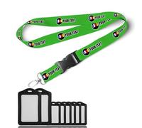 Cordon personnalisable avec clip de sécurité et crochet métallique pivotant - Idéal pour badges d'identité, clés et bureau - Plusieurs couleurs disponibles