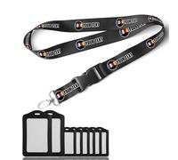 Cordon personnalisable avec clip de sécurité métal et crochet pivotant - Idéal pour badges d'identité, clés et bureau - Plusieurs couleurs disponibles