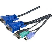 Dexlan cordon combo kvm VGA/PS2+USB - 5,0m