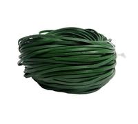 Cordon Plat en Cuir coloré de 2 mètres, 3 à 10 mm, pour Bijoux, Colliers, Bracelets, Ras du Cou, Vert foncé, 10 mm