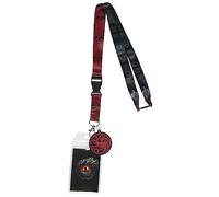 Cordon porte-badge Game of Thrones : House of The Dragon Breakaway avec pendentif en caoutchouc de 5,1 cm et autocollant de collection