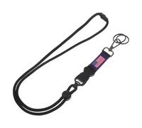 Cordon Porte-badge Noir en Polyester Sécurité Breakaway | Alliage de Zinc et Métal, Accès Rapide, pour Campus, Conférences, Téléphone Mobile et USB