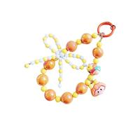 Cordon porte-clés personnalisé avec perles pour téléphone portable, perles de cristal étincelantes, chaîne de téléphone portable, sangle pour smartphone, porte-clés tendance avec nœud papillon