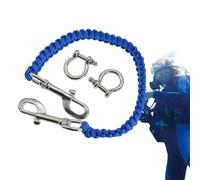 Cordon pour Appareil Photo sous- - Acier Inoxydable Robuste | Accessoire de plongée Cuba tressé à la Main à 7 noyaux | pour plongeurs, plongeurs, rétractable, libération Rapide