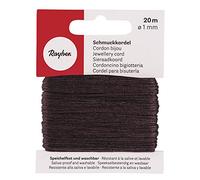 Cordon pour Bijoux - Marron foncé - Ø 1 mm - 20 m - Rayher