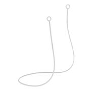Cordon pour Bouchon d'Oreille, 48cm Cordon Bouchon d'Oreille en Silicone Cordon Bouchon d'Oreille Anti-Remorquage pour Bouchons d'Oreilles avec Embouts Détachables(Blanc)