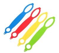 Cordon pour Bouteille en Silicone, 4 Pièces, pour Randonnée | Design Élastique Trou D’accroche, Maintien du Goulot, Transport sans Mains, pour Marche et Vélo