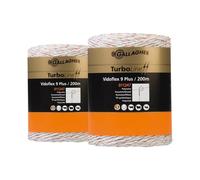 Cordon pour clôture Gallagher Vidoflex 9 Turbo (x2) Blanc 200 m