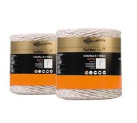 Cordon pour clôture Gallagher Vidoflex 9 TurboLine Plus (x2) Blanc 400 m
