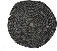 Cordon pour poêle Strend Pro, L-2.5 m, plat 8 mm, cordon d'étanchéité pour verre, pour portes, pour cheminées, pour poêles, graphite